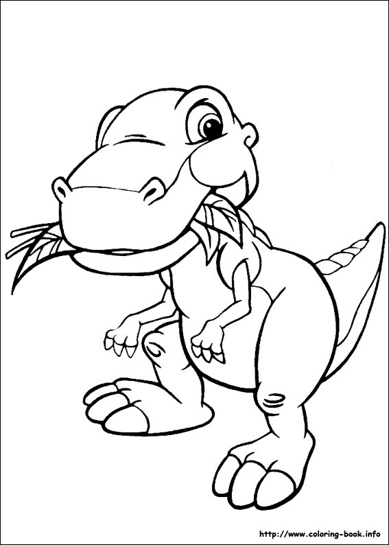 Plansa de colorat cu Dinozauri 93 194